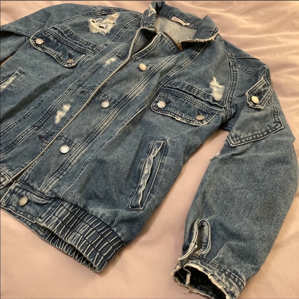 Carmar Distressed Boyfriend Jacket, US Medium